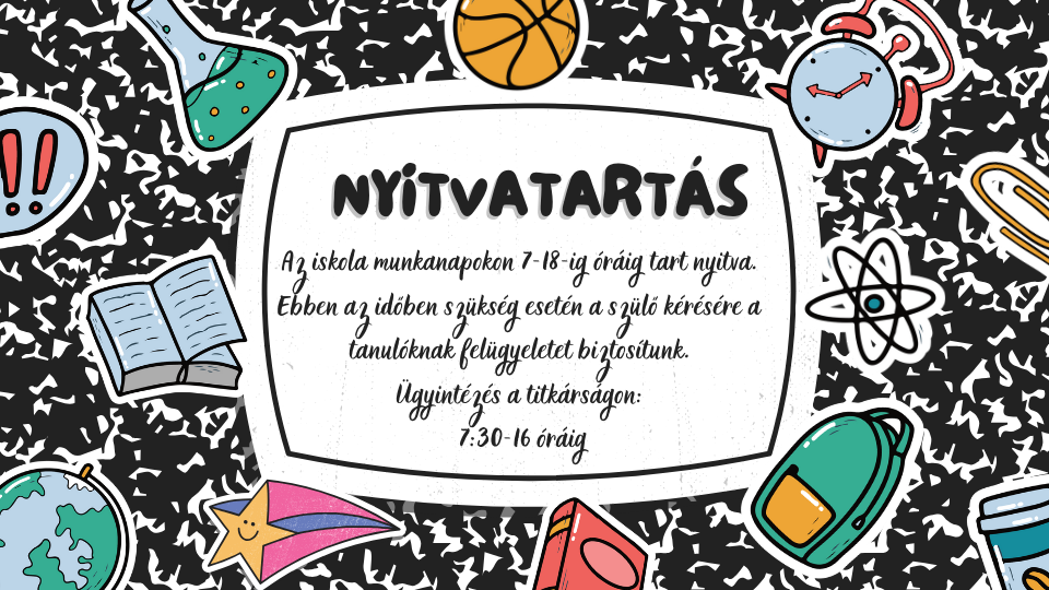 nyitvatartás